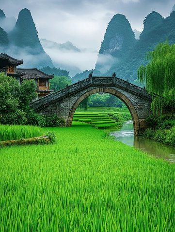 雨后桂林山水