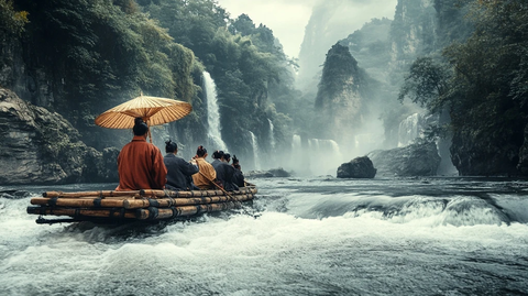 竹筏漂流与VR体验