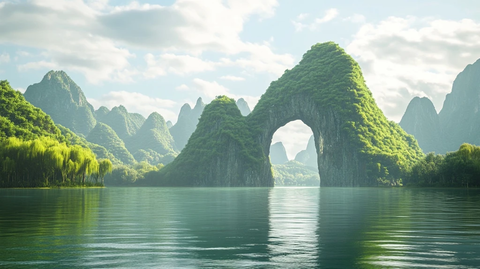 青山绿水空心山