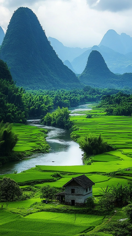 桂林山水田园风光