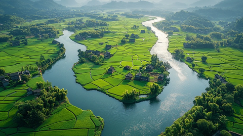 农田与河流