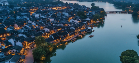 水乡夜景