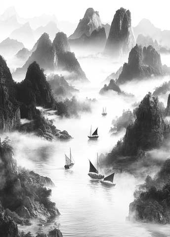 高山流水木舟行