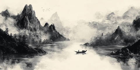 水墨山水画