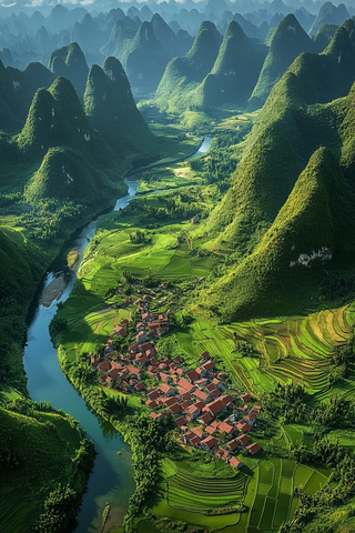 传统村落与喀斯特地貌