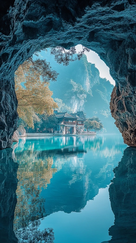 桂林山水隧道景观