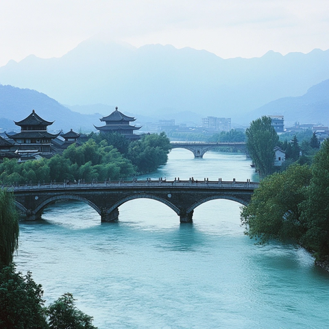 都江堰水利工程景观