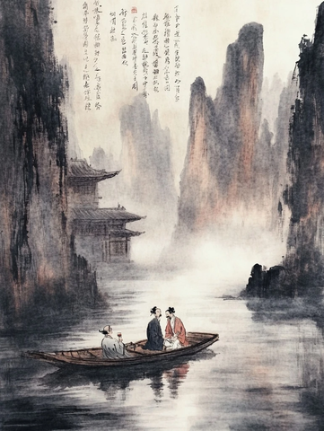 苏轼与客泛舟赤壁下