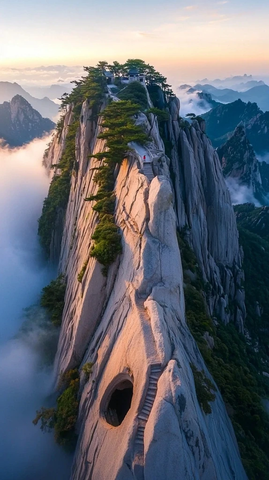 悬崖峭壁上的仙境
