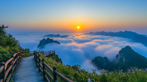 日出云海花海山径