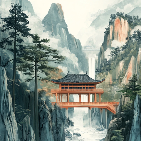 洛阳应天门东方景观画