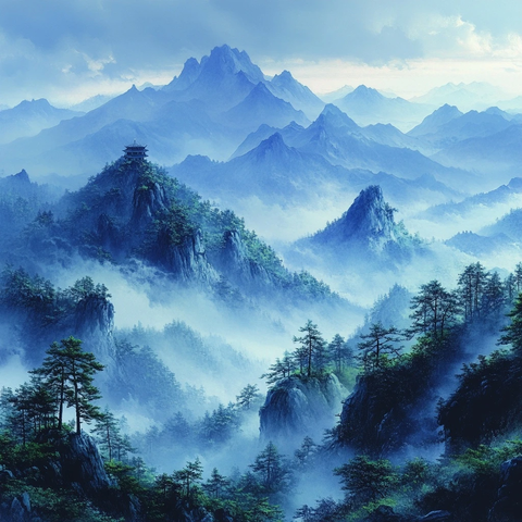 火山喷发岩浆流动