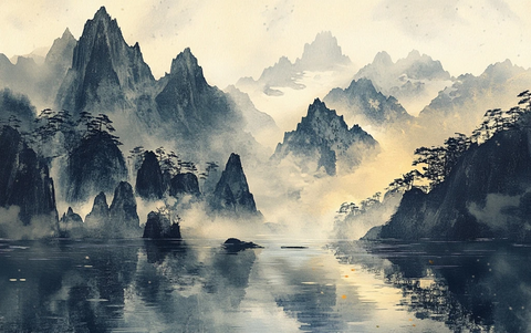 古代日本山水画