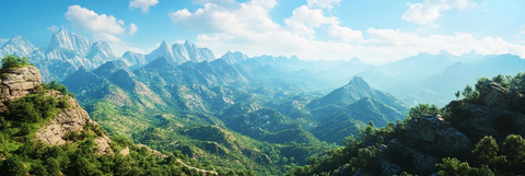 云台山石山森林