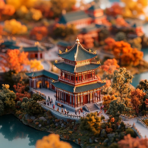 颐和园秋日全景