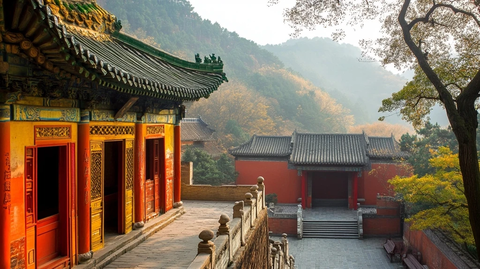 少林寺武僧练功