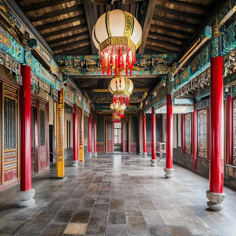 古代中国厅堂内部