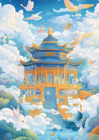 乡村创新古建仙境