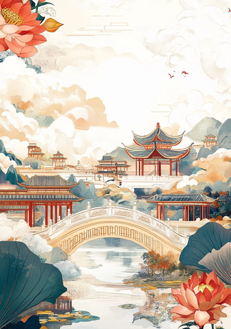 古建筑与祥云设计奖