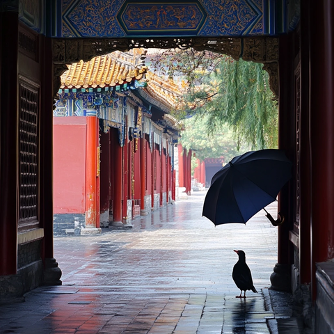 北京拜占庭风格伞鸟与羽饰