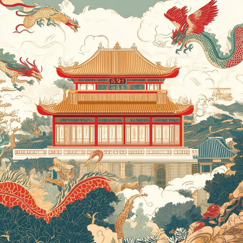 天师府传统建筑插图