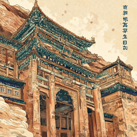 敦煌建筑与现代几何