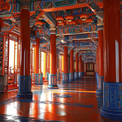 中国宫殿内部装饰