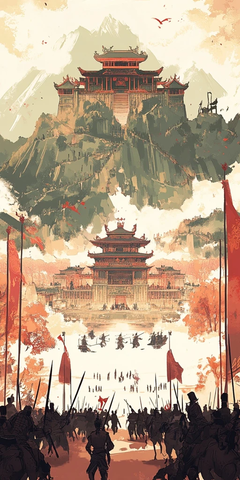古代战争与宫殿图景
