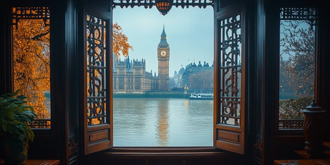 苏州园林窗与伦敦大本钟