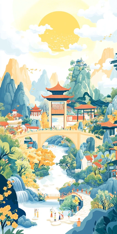 花园拱门与阳光