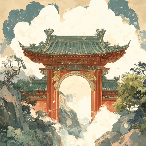 高老庄西游古门图