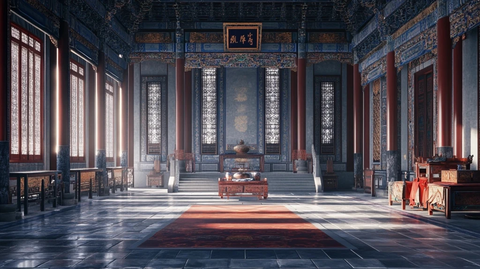 古代中国皇宫建筑内部