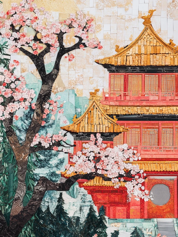 宫殿与树木的融合