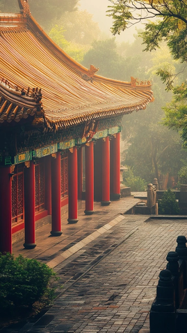 古代宫殿建筑细节