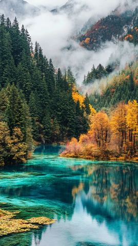 九寨沟风景名胜区高清摄影