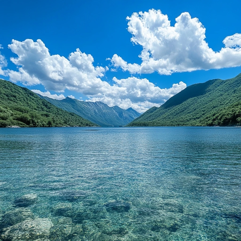 蓝天白云青山绿水