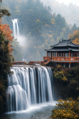 黄果树瀑布实景摄影