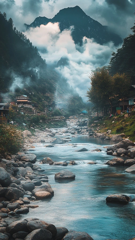 山间云雾读书声