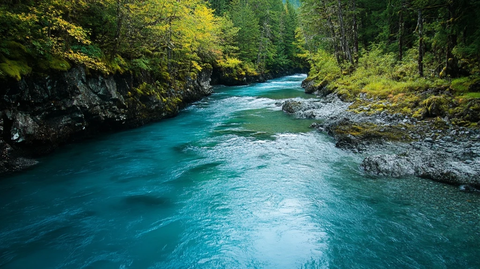 蓝色河流