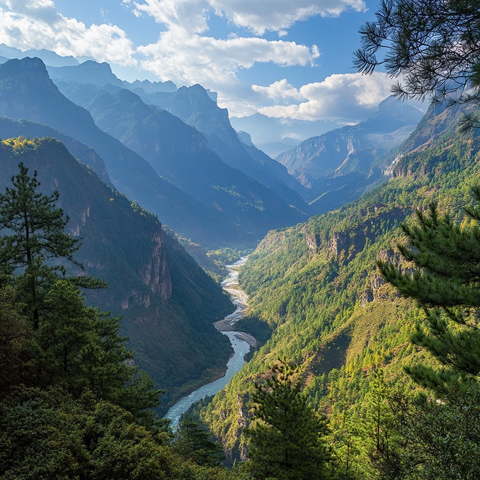 高黎贡山全景图
