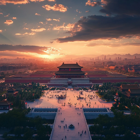 国庆节天安门广场升旗仪式