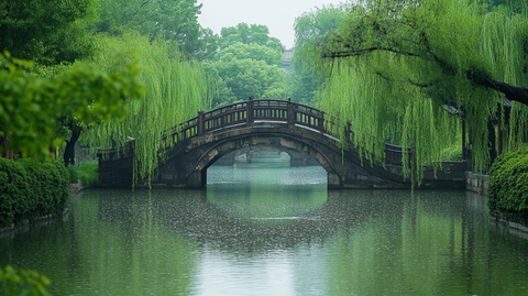 小桥流水古戏台