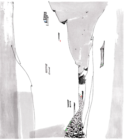 AH-184吴冠中《江南小巷》1 副本 