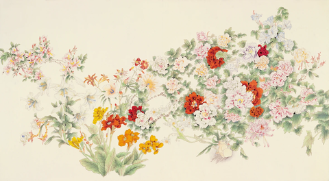 中国百图 百花图 