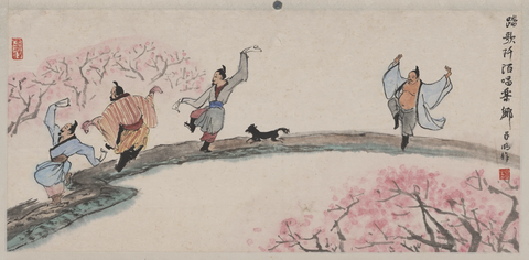 亚明-人物手卷2 