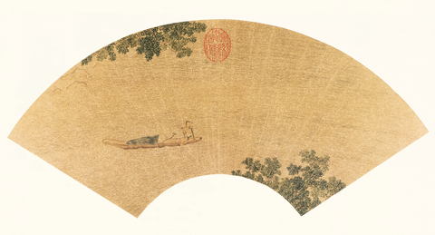 仇英扇面 7山水人物圖