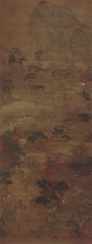 元 赵孟頫 画蜀道鸡87x33