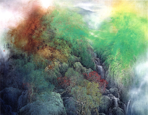 冯一鸣 重彩山水 副本 