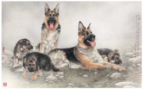 刘j-028-四只狗-ca0709011 