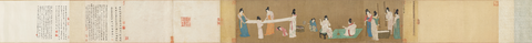 北宋 赵佶 摹捣练图 全卷  绢本37X145.3